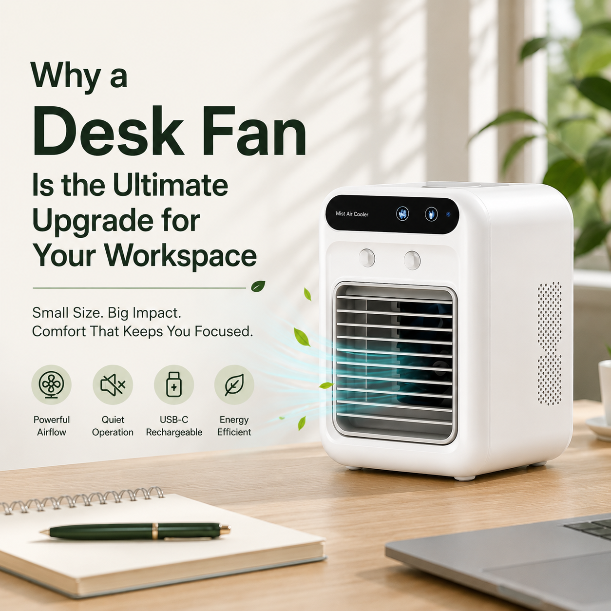 Why a Desk Fan Is the Ultimate Upgrade for Your Workspace