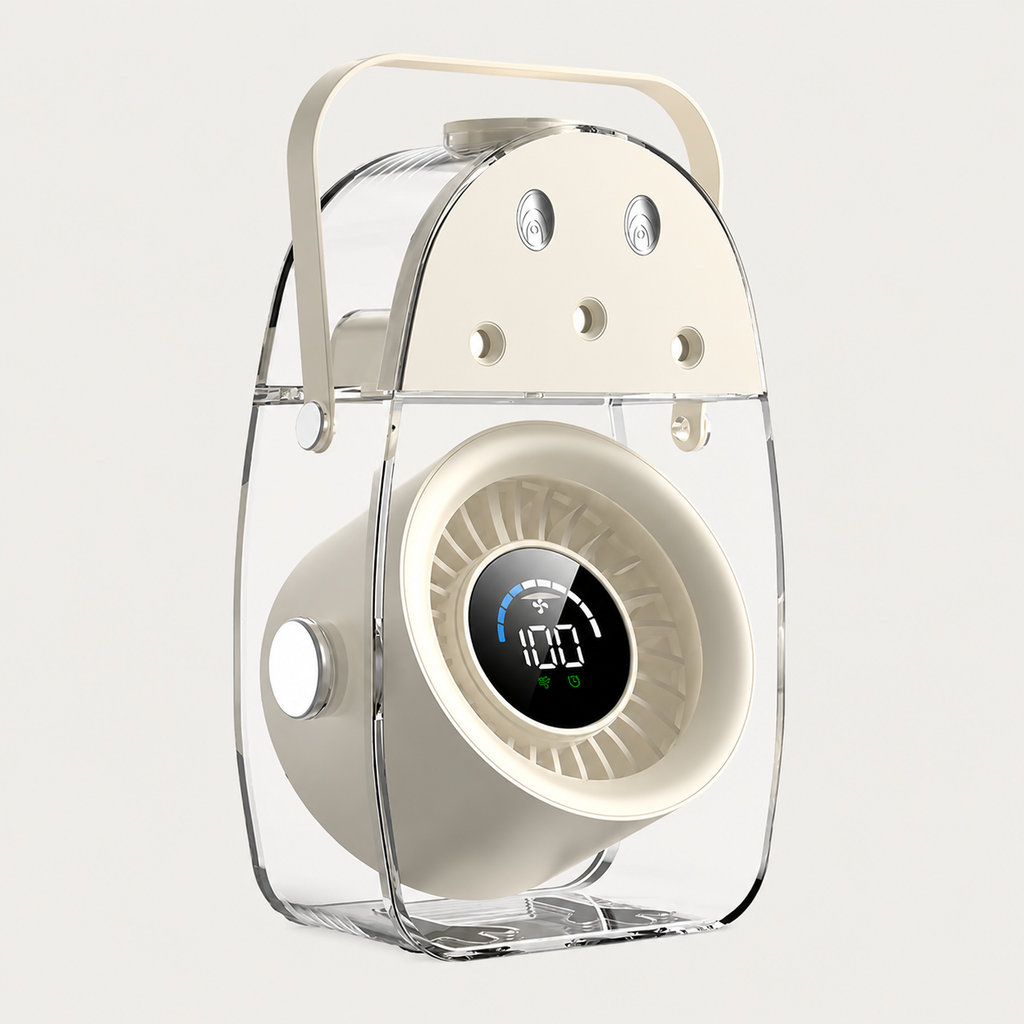 SYLFLARE Portable Ice Mist Cooling Fan with Humidifier