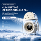 SYLFLARE Portable Ice Mist Cooling Fan with Humidifier