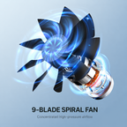 SYLFLARE Portable Evaporative Air Cooler with Mist – 5-Speed USB Rechargeable Desktop Fan