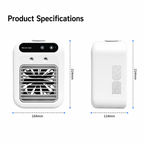 SYLFLARE Portable Evaporative Air Cooler with Mist – 5-Speed USB Rechargeable Desktop Fan