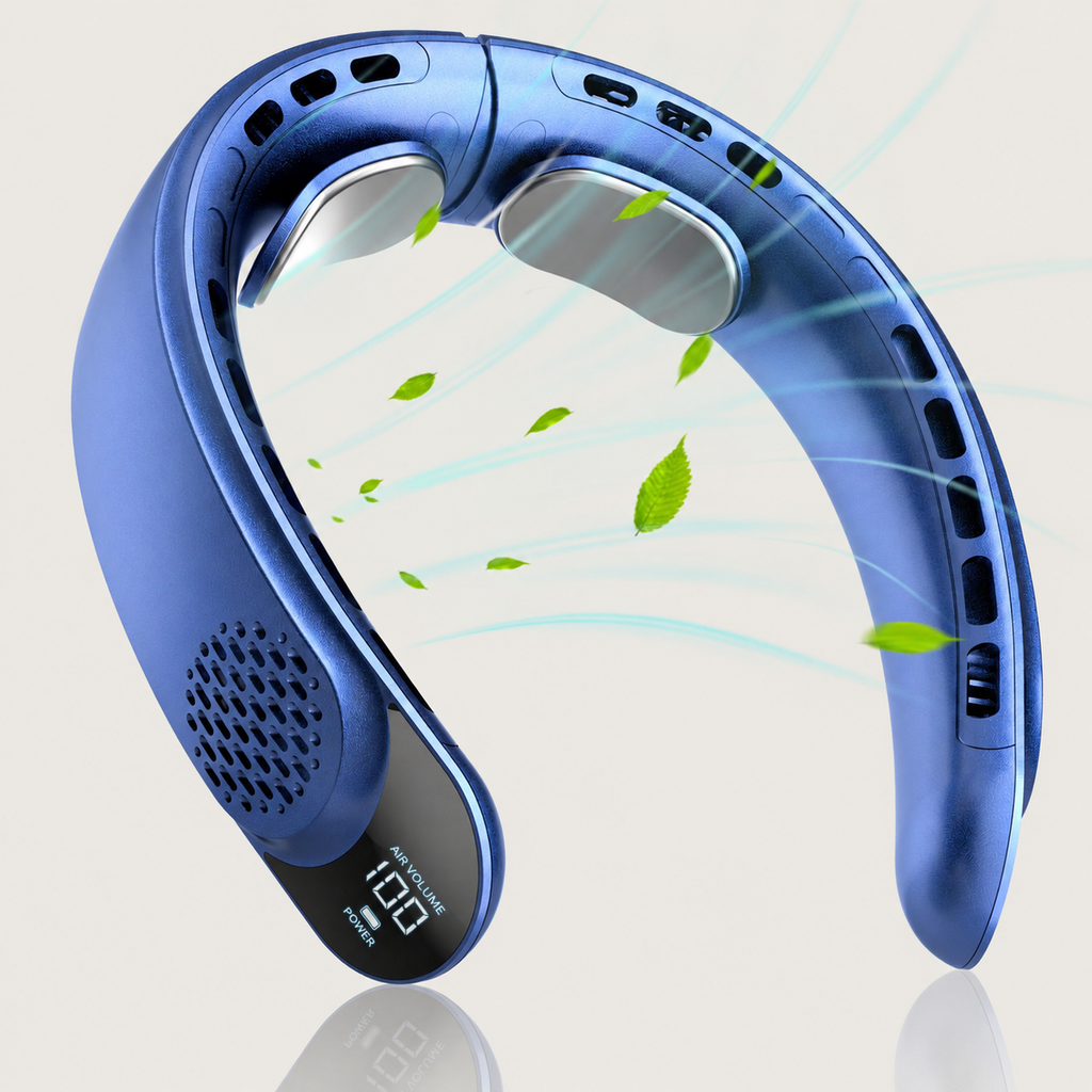 SYLFLARE Rechargeable Neck Fan – 3-Speed 4000mAh Hands-Free Personal Fan