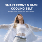 SYLFLARE Rechargeable Bladeless Waist Fan – 3-Speed Outdoor Personal Fan
