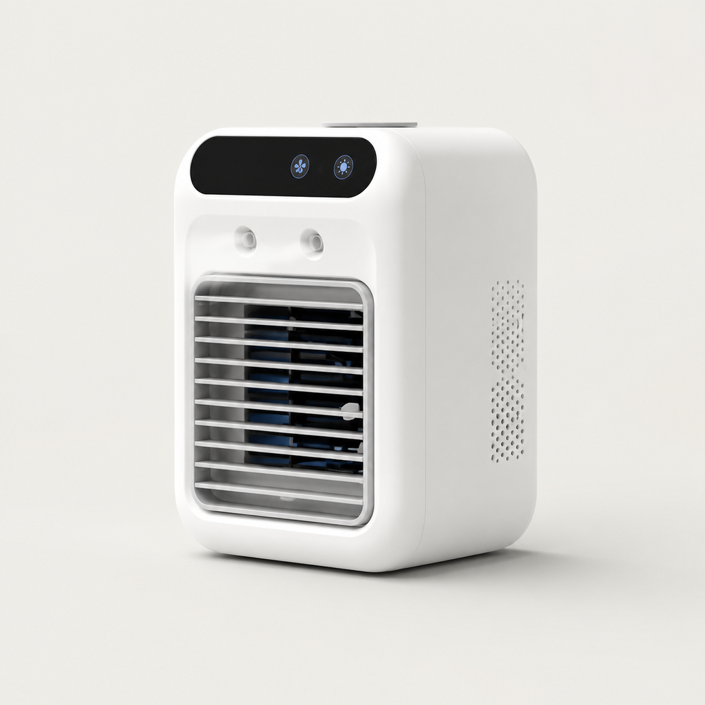 SYLFLARE portable evaporative air cooler in white